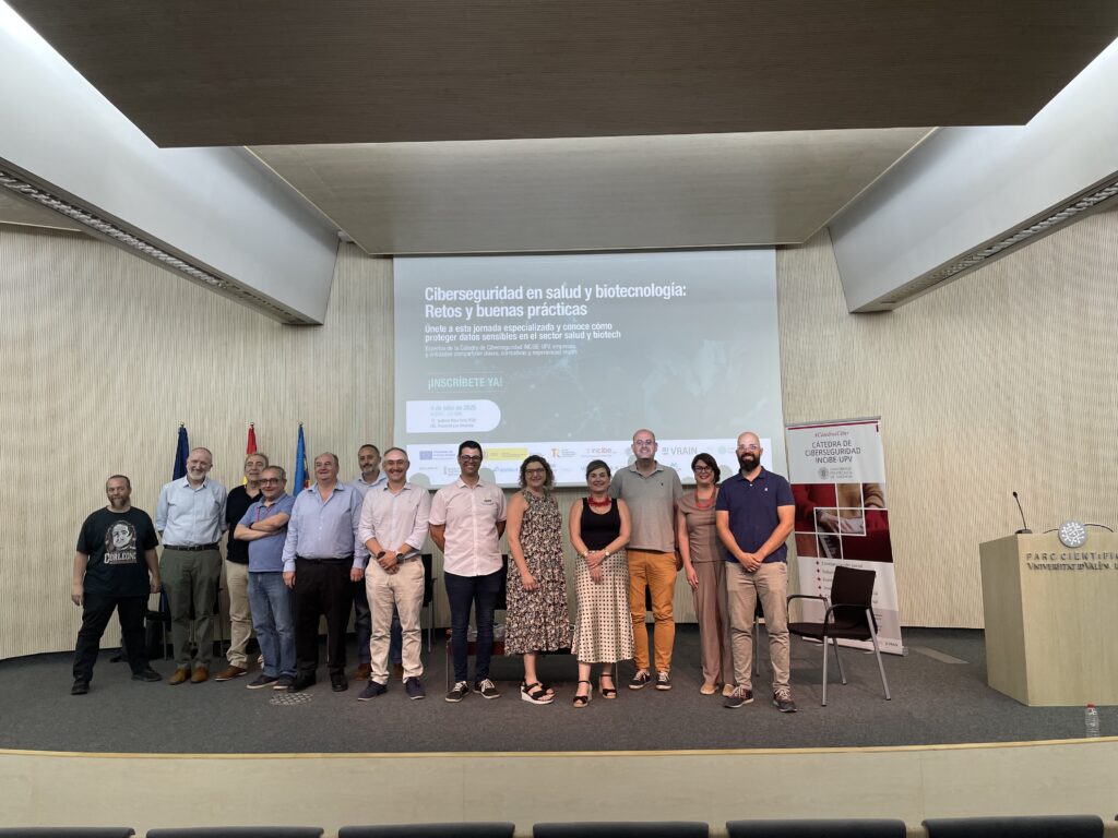 Jornada de la Cátedra de Ciberseguridad INCIBE-UPV y la Fundació Parc Científic UV apunta a la falta de concienciación y dispositivos conectados como brechas de seguridad en el sector salud