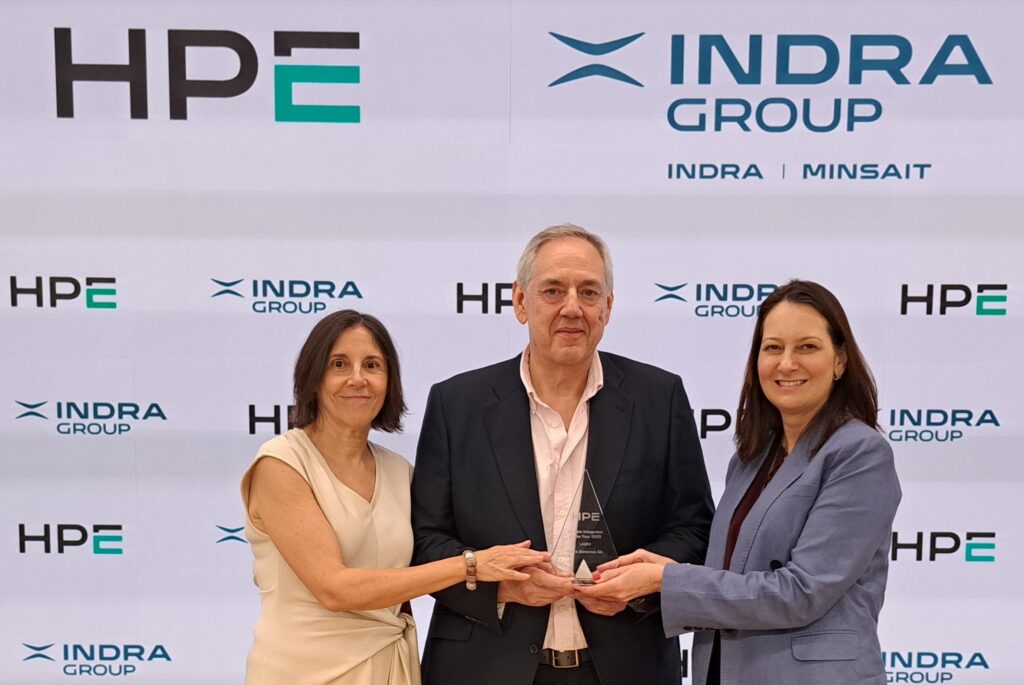 Hewlett Packard enterprise acknowledges Indra Group’s global leadership of complex technological projects that contribute to economic development