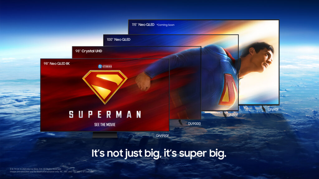 Samsung se asocia con Warner Bros. y DC Studios para ofrecer una experiencia “supergrande” con Superman