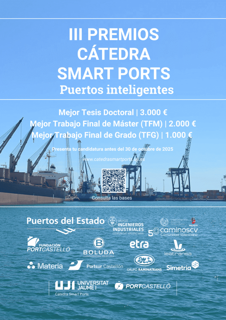 La Universitat Jaume I convoca la tercera edición de los Premios Cátedra Smart Ports