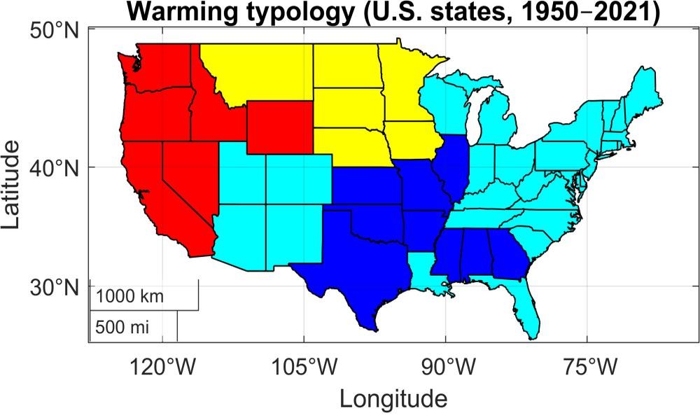 41 estados de EEUU se están calentando, aunque cada uno de forma distinta