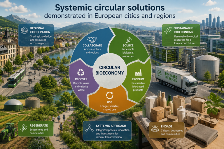 Systemic circular solutions demonstrated in European cities and regions